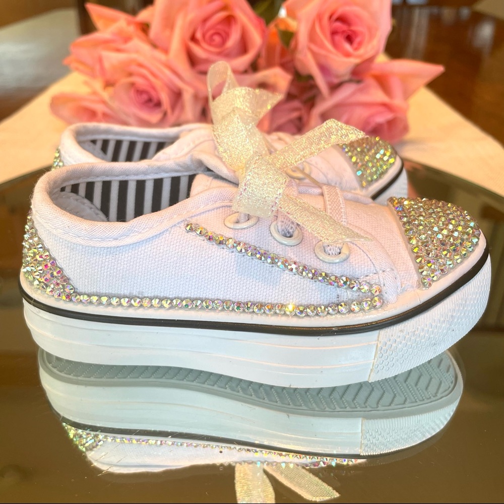 Bling Rhinestone Kids Shoes - Picture 4 of 17